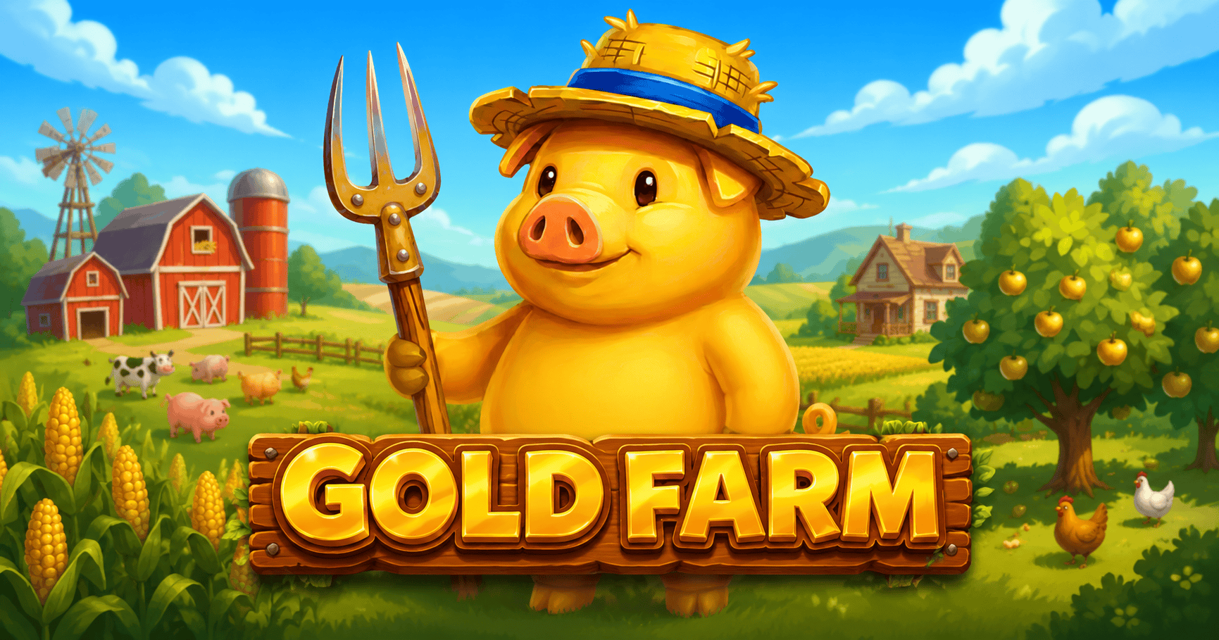 Gold Farm Slot Demo by Sidequest Studios slot cover image