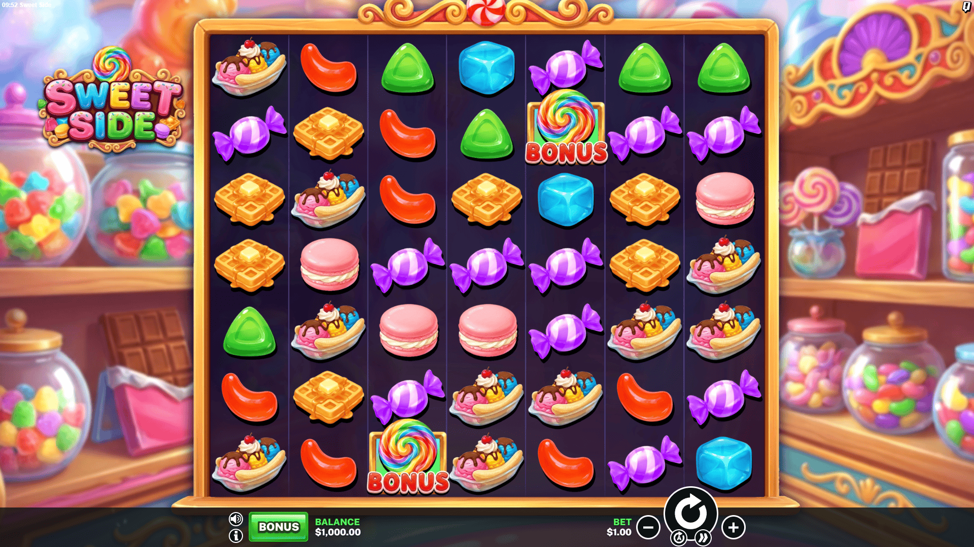 Sweet Side slot gameplay reels