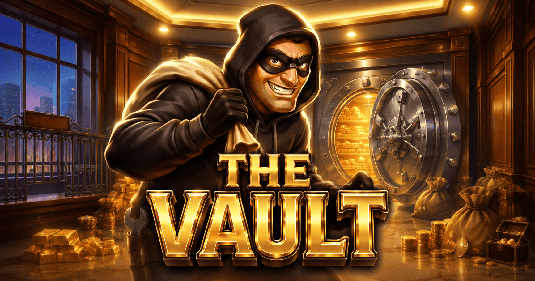 The Vault Slot Demo by Sidequest Studios slot cover image