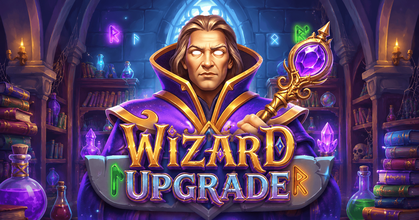 Wizard Upgrade Slot Demo by Sidequest Studios slot cover image