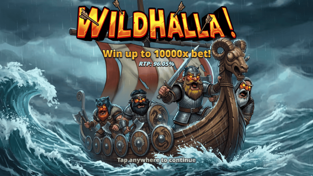 Slotmill wildhalla intro screen