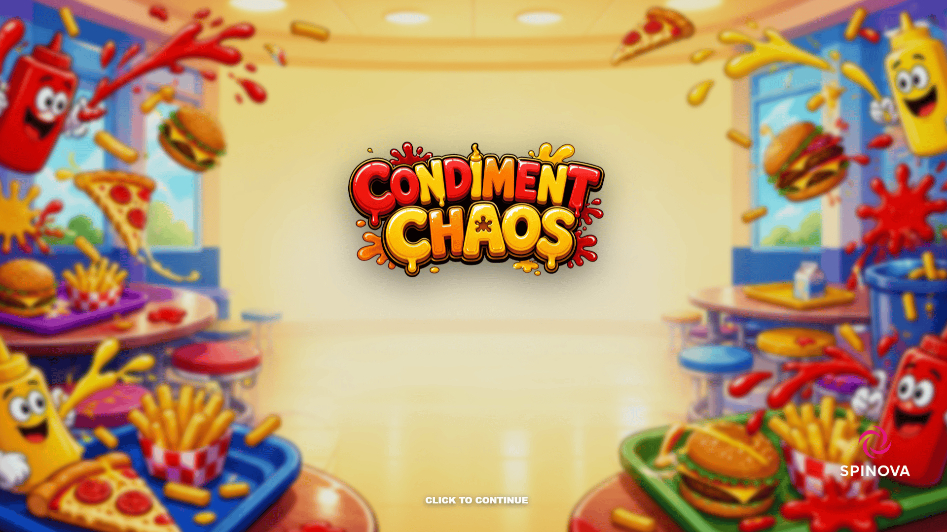 Condiment Chaos slot intro screen