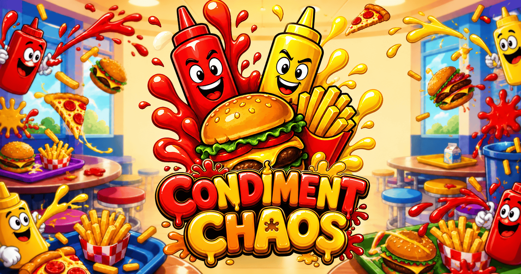 Condiment Chaos Slot Demo by Spinova slot cover image