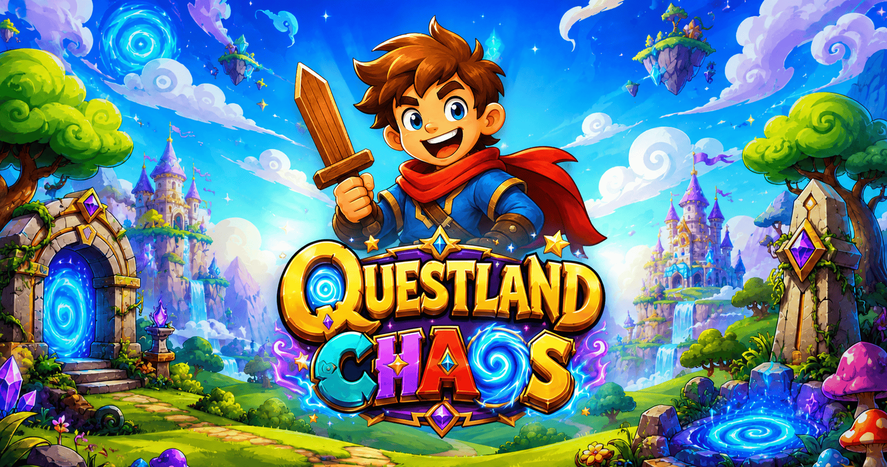 Questland Chaos Slot Demo by Spinova slot cover image