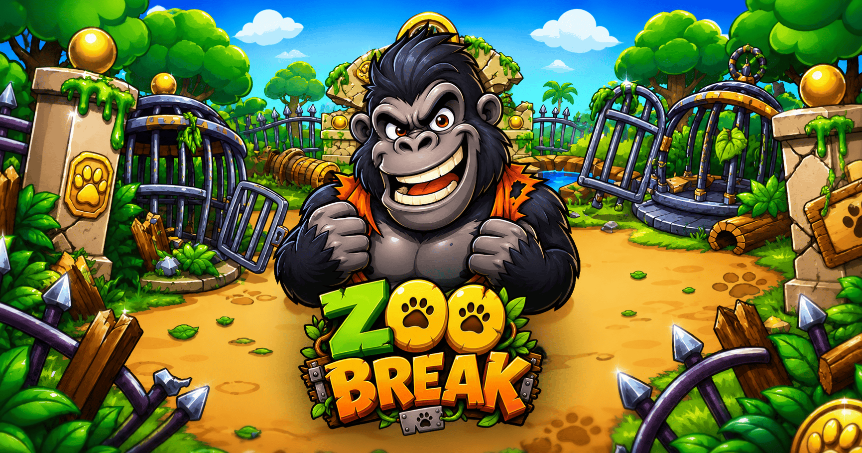 Zoo Break Slot Demo by Spinova slot cover image
