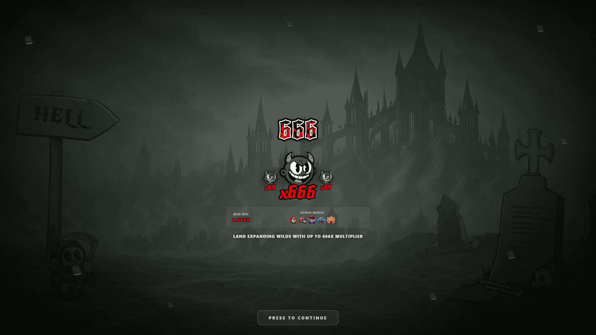 666 slot intro screen