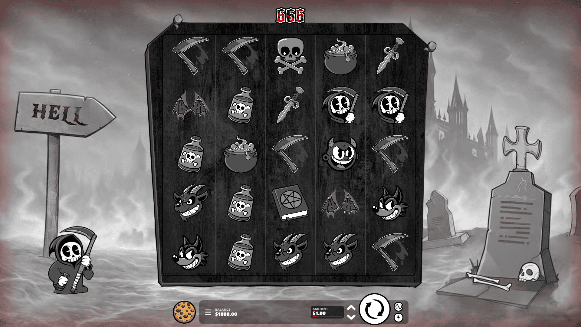 666 slot gameplay reels