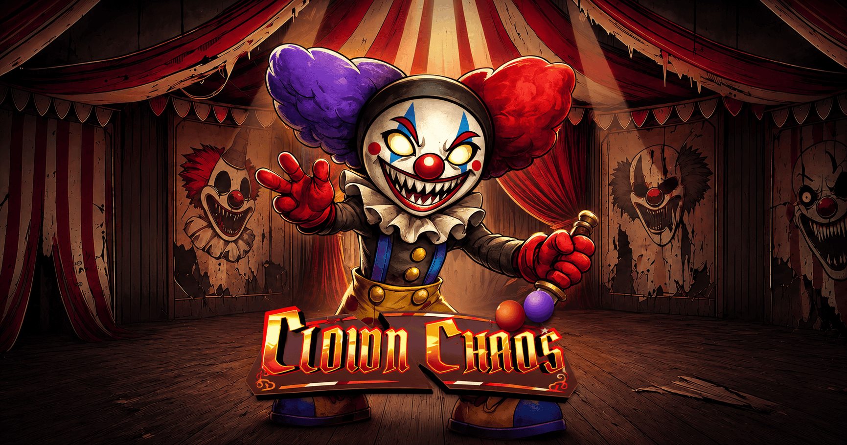 Clown Chaos Slot Demo by Stacy S Cookies slot cover image