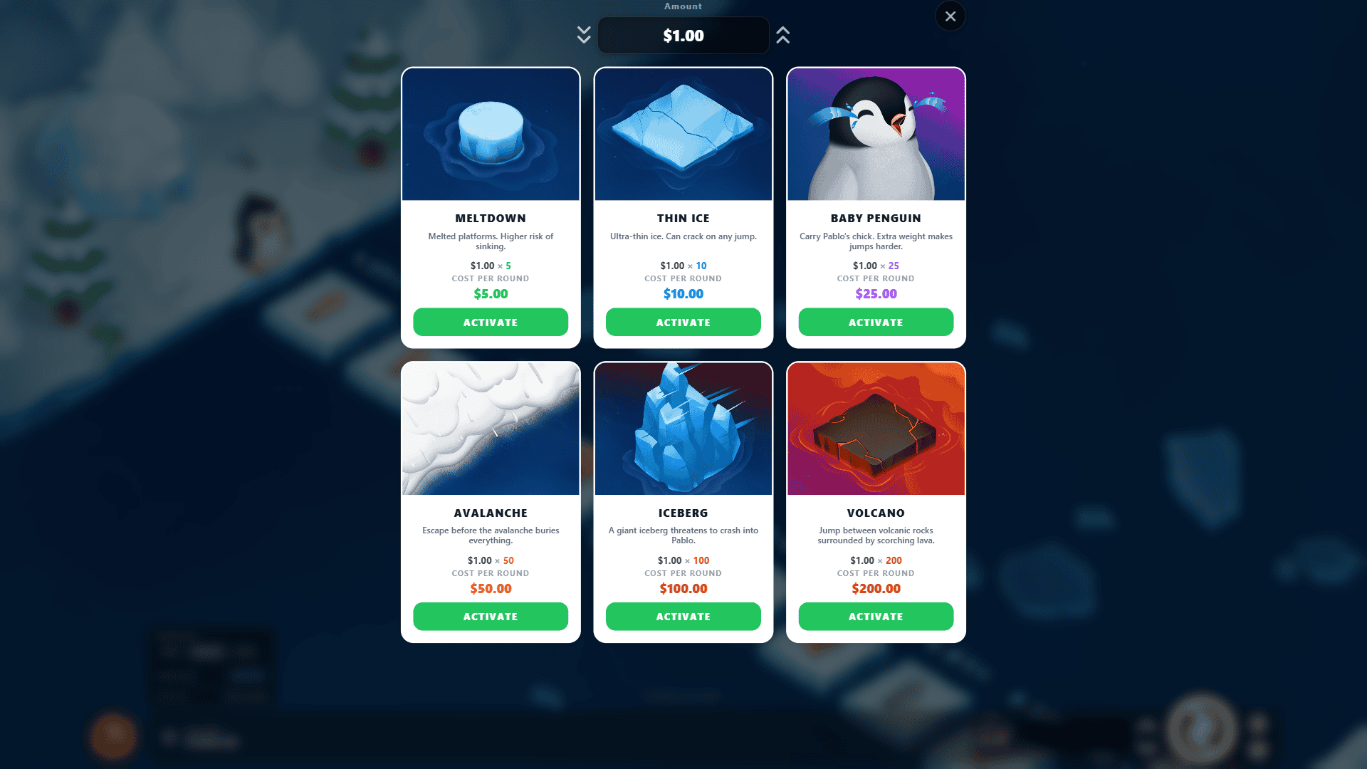 Penguin Pablo bonus buy menu