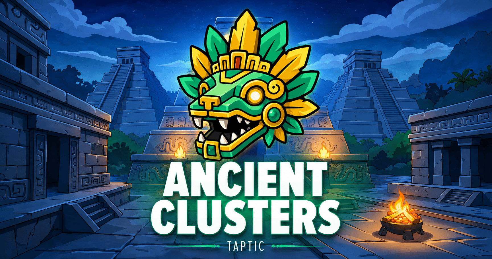 Ancient Clusters Slot Demo by Taptic slot cover image
