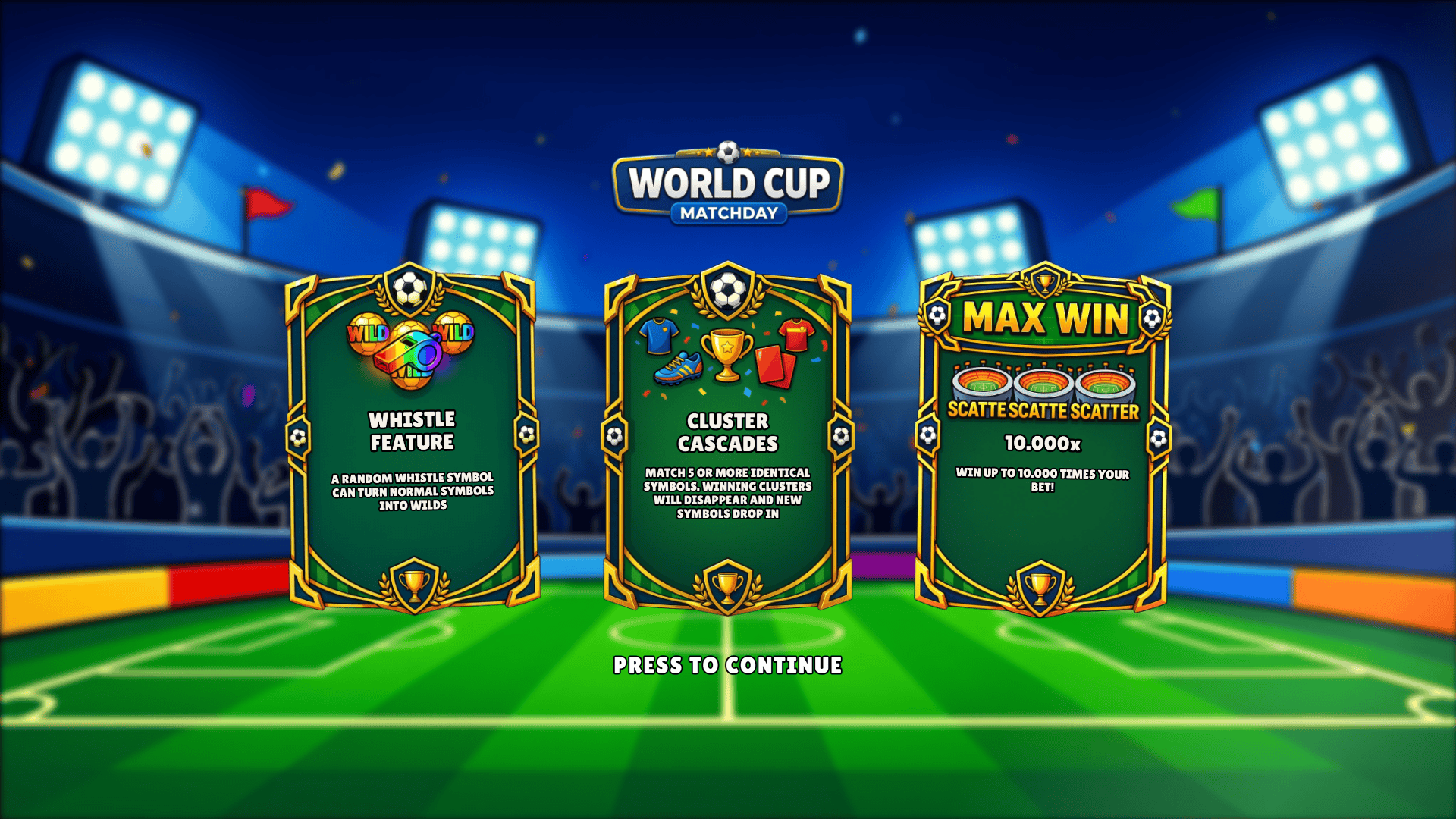 World Cup Matchday slot intro screen