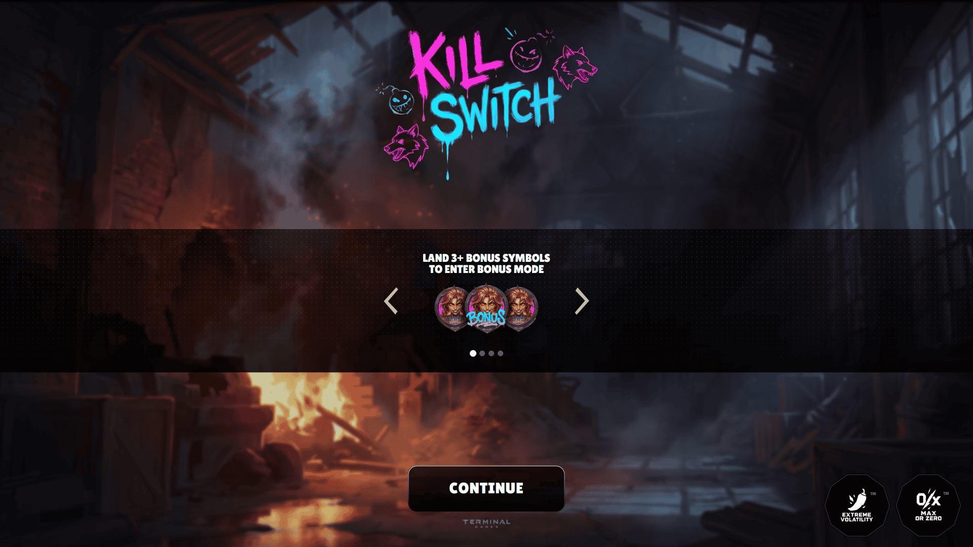 Kill Switch slot intro screen