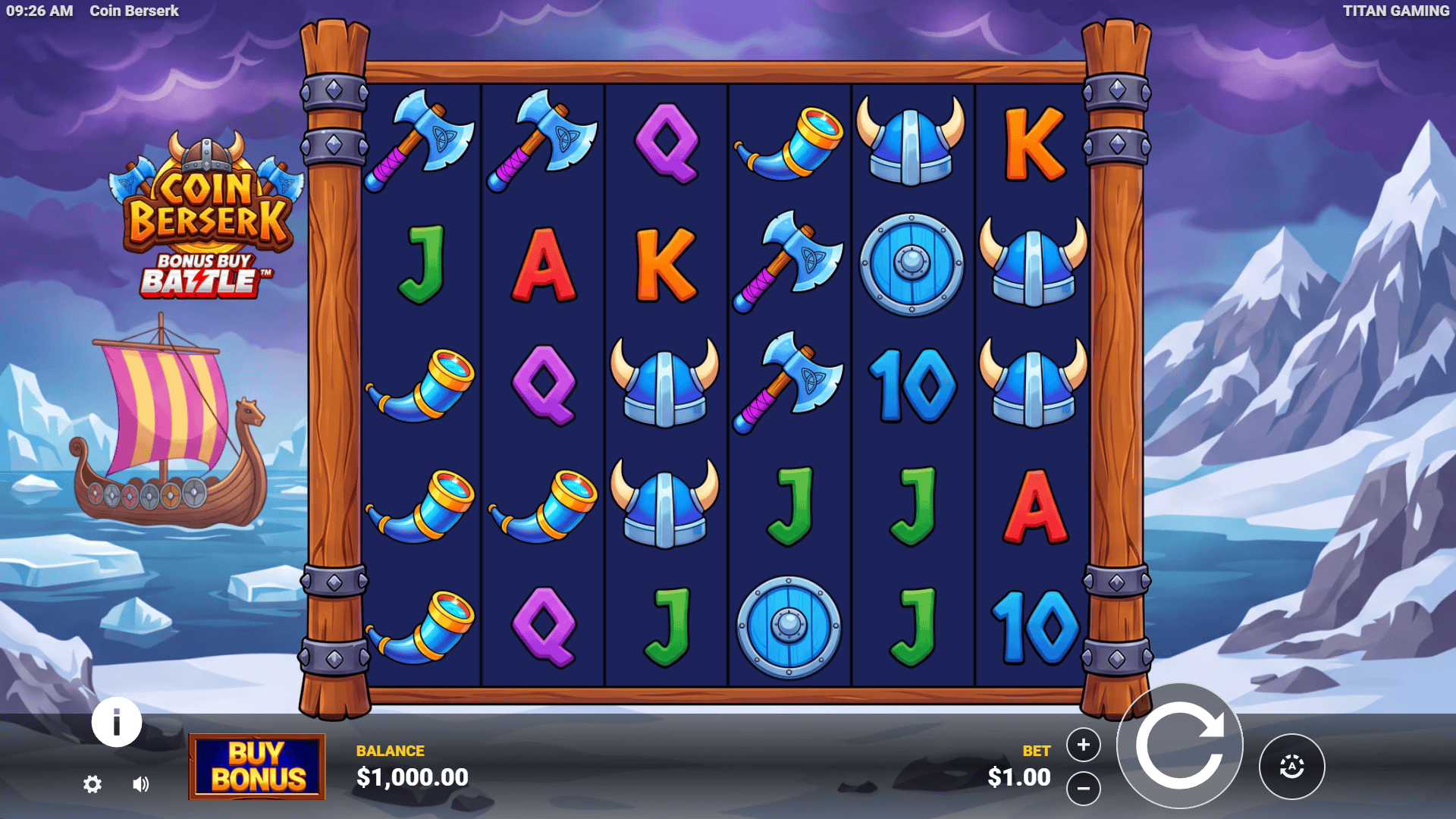 Coin Berserk slot gameplay reels