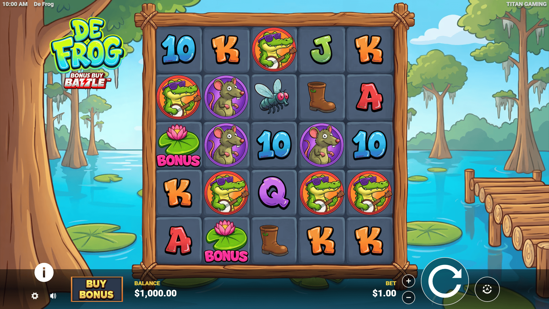 De Frog slot gameplay reels