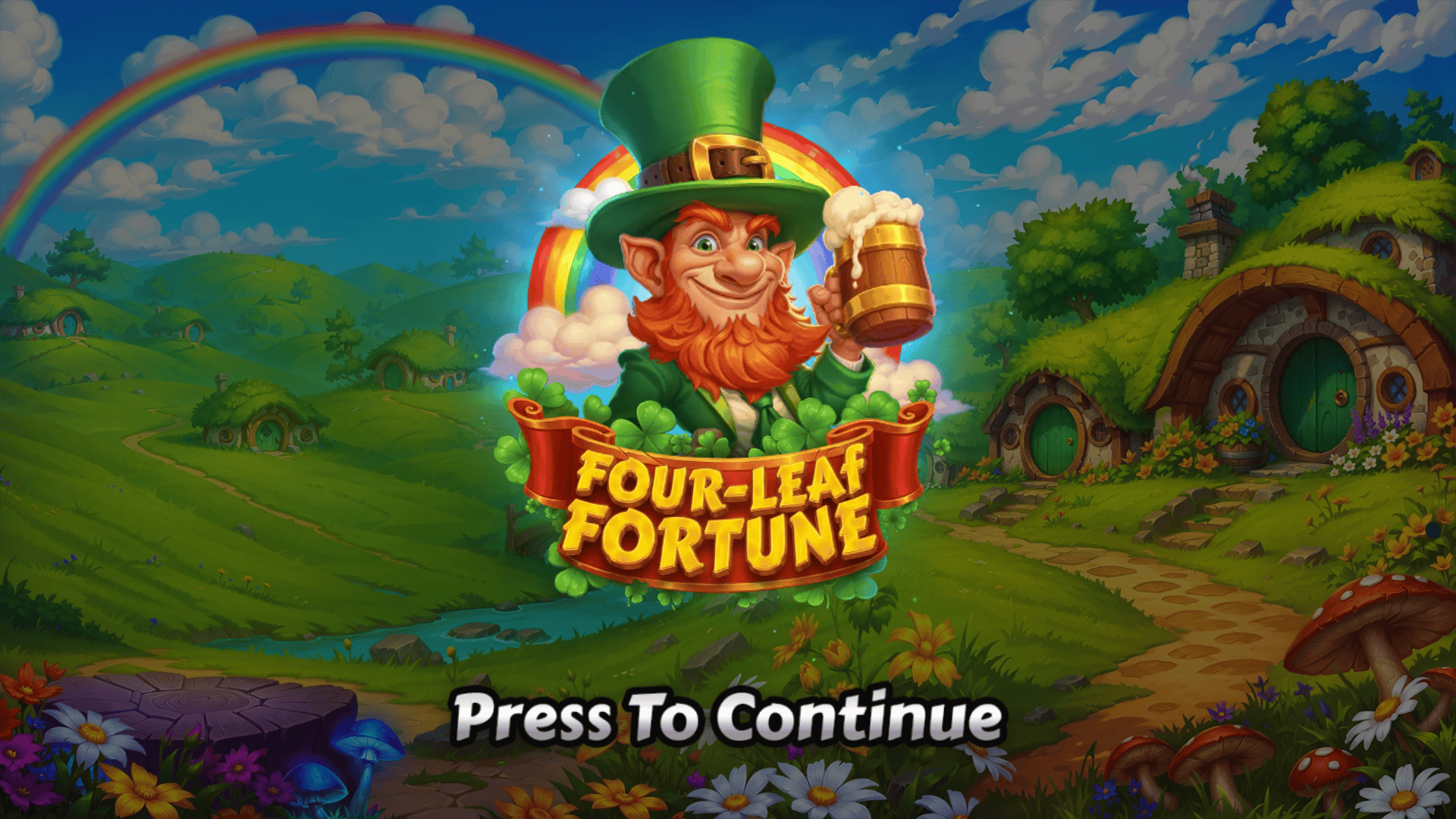 Four Leaf Fortune slot intro screen