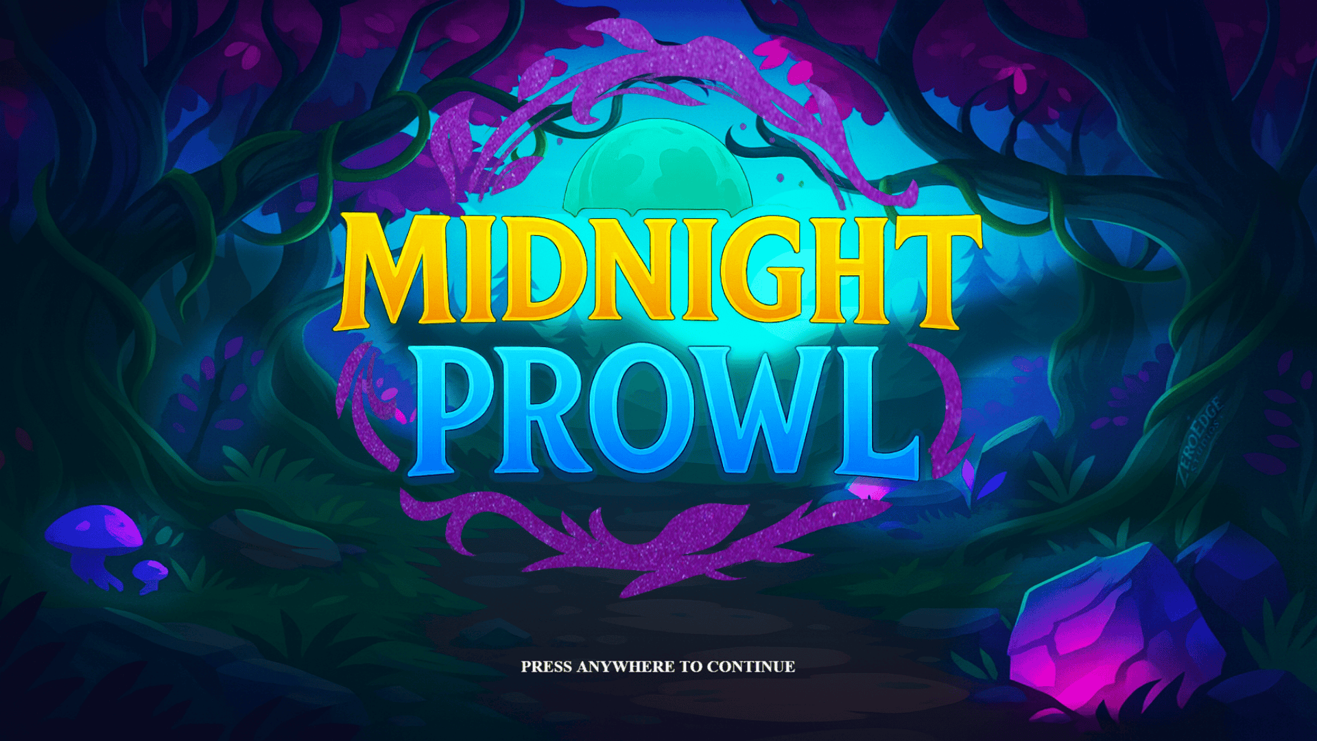 Midnight Prowl slot intro screen