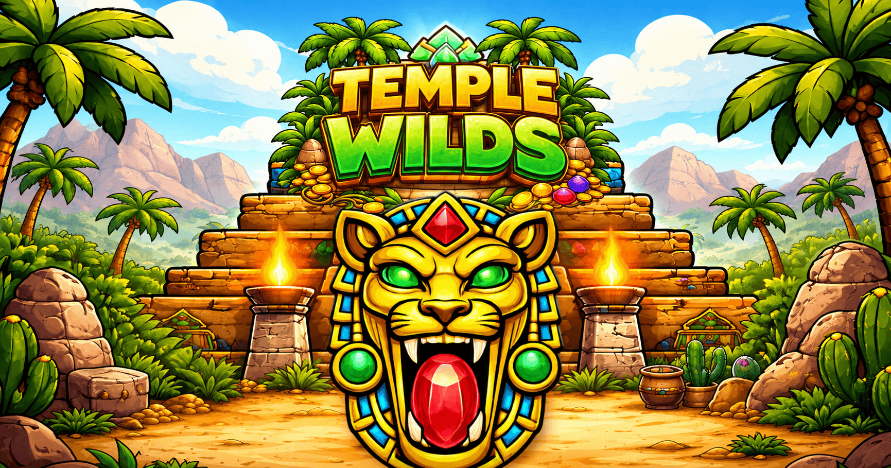 Temple Wilds Slot Demo by Zeroedge Studios slot cover image