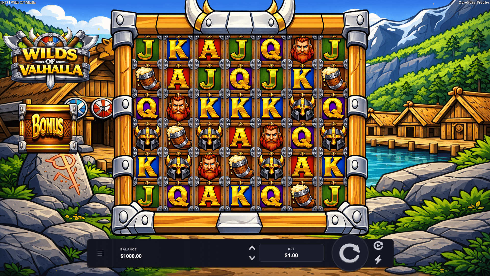 Wilds Of Valhalla slot gameplay reels