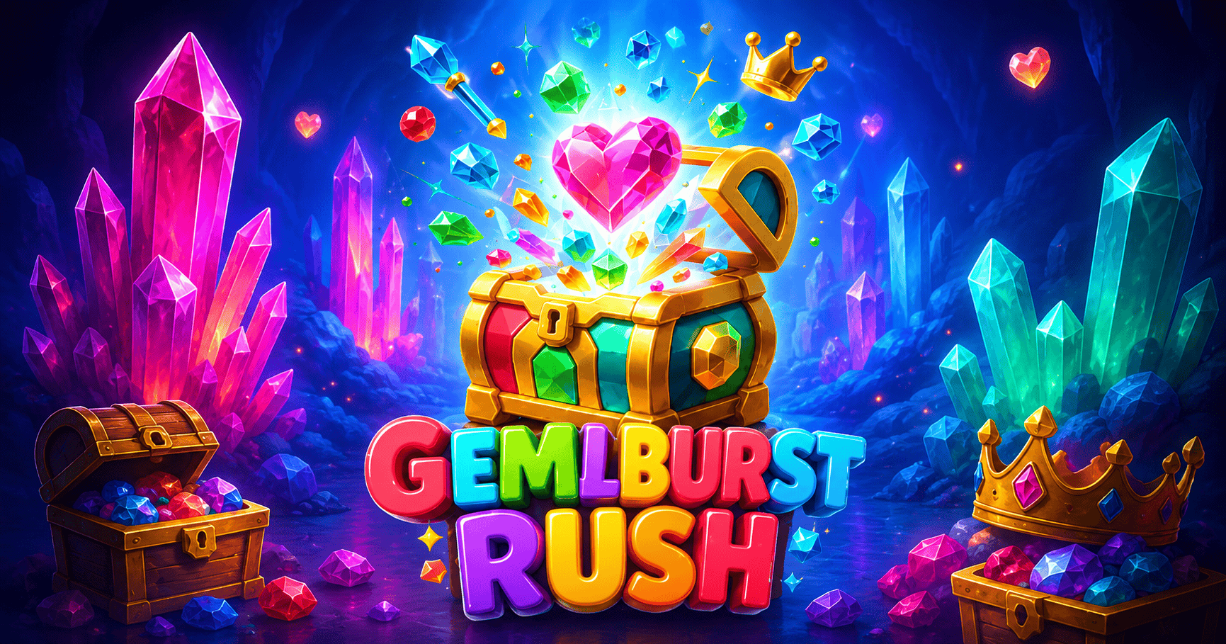 GemBurst Rush Slot Demo by 111 Light Productions slot cover image