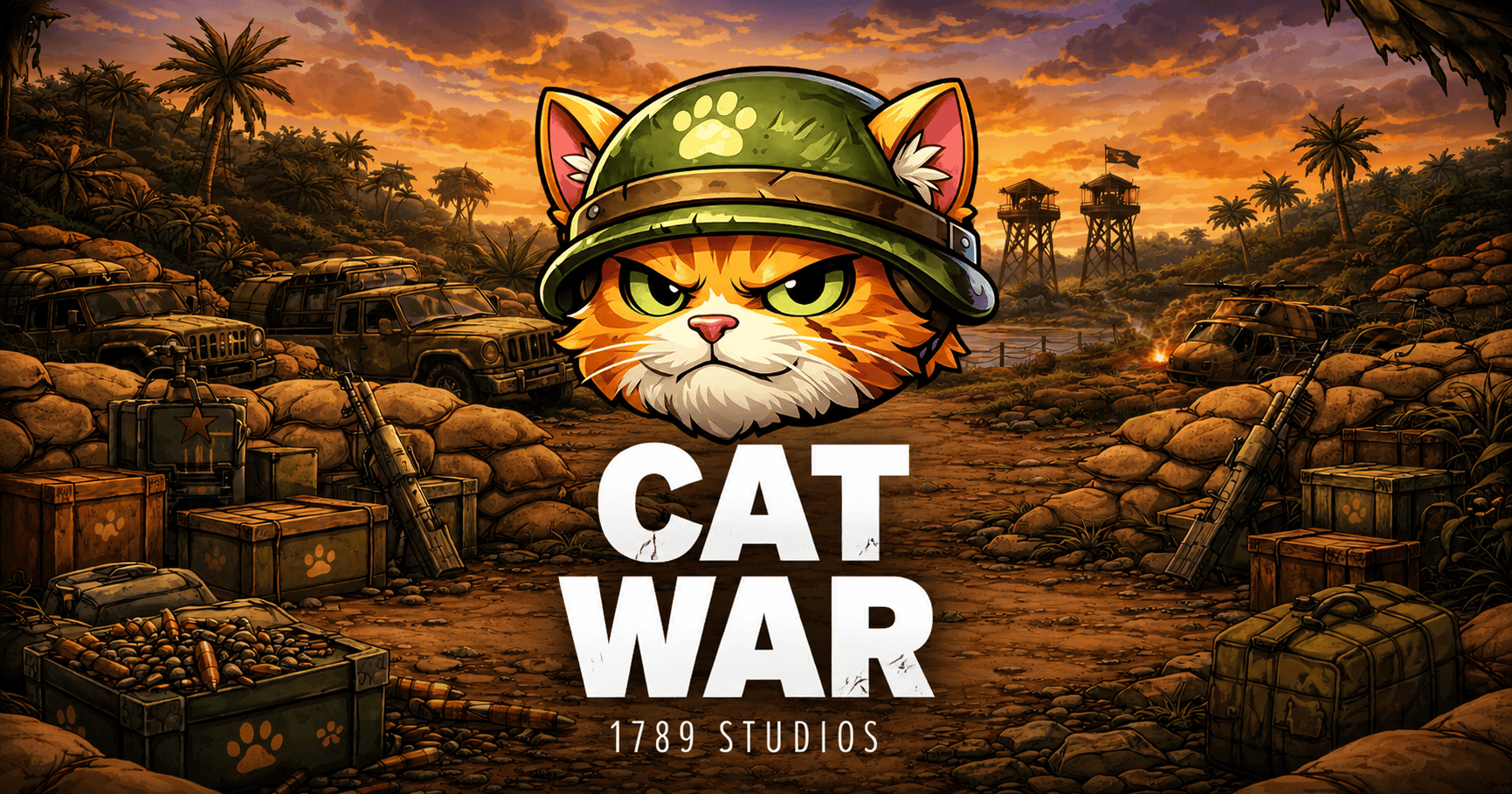 Cat War Slot Demo by 1789 Studios slot cover image