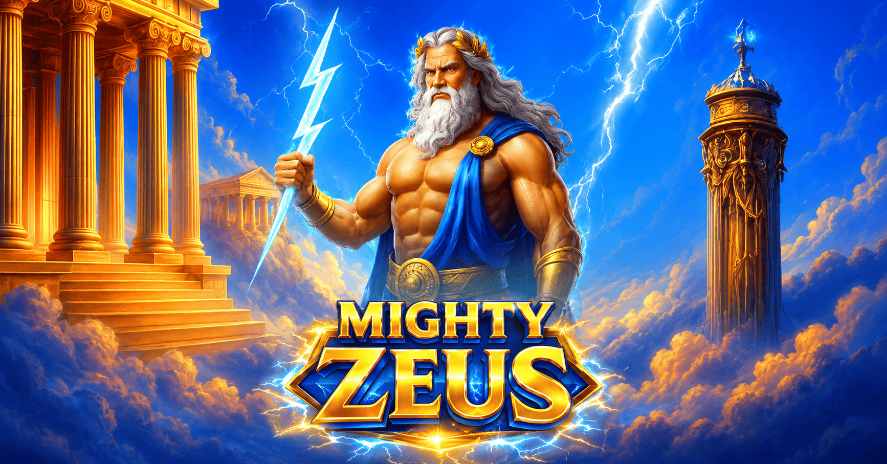 Mighty Zeus Slot Demo by 1 Spin Interactive slot cover image