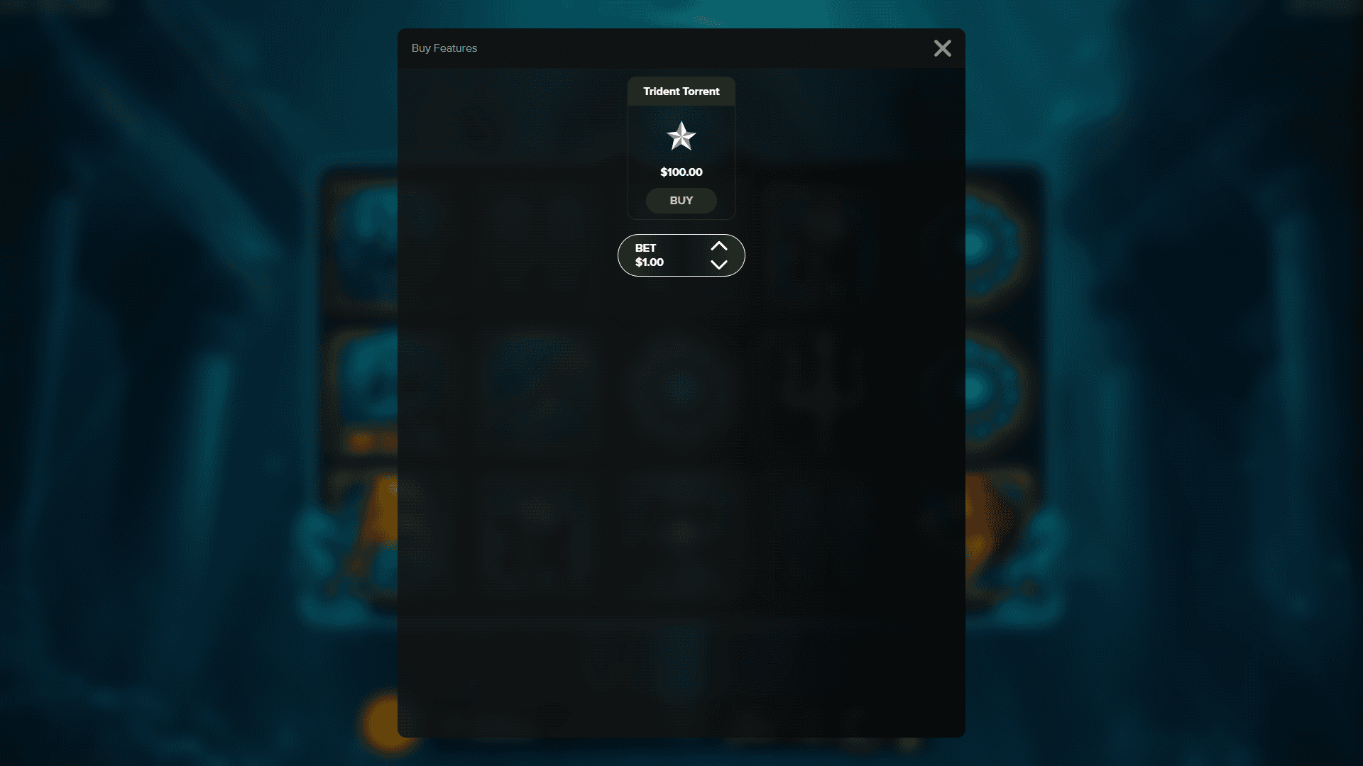 Trident of Atlantis bonus buy menu