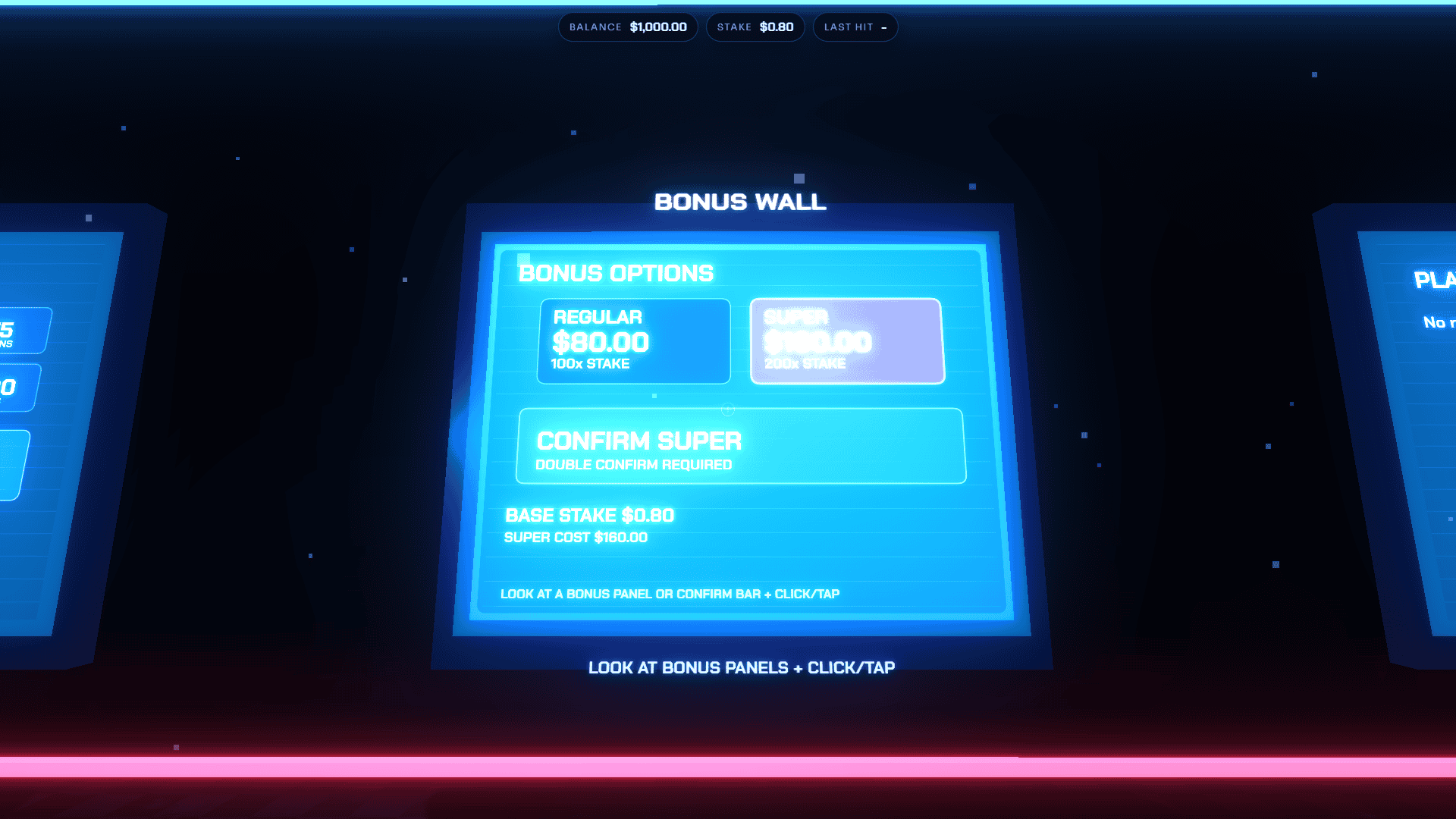 Eddies Wheel 3D bonus buy menu