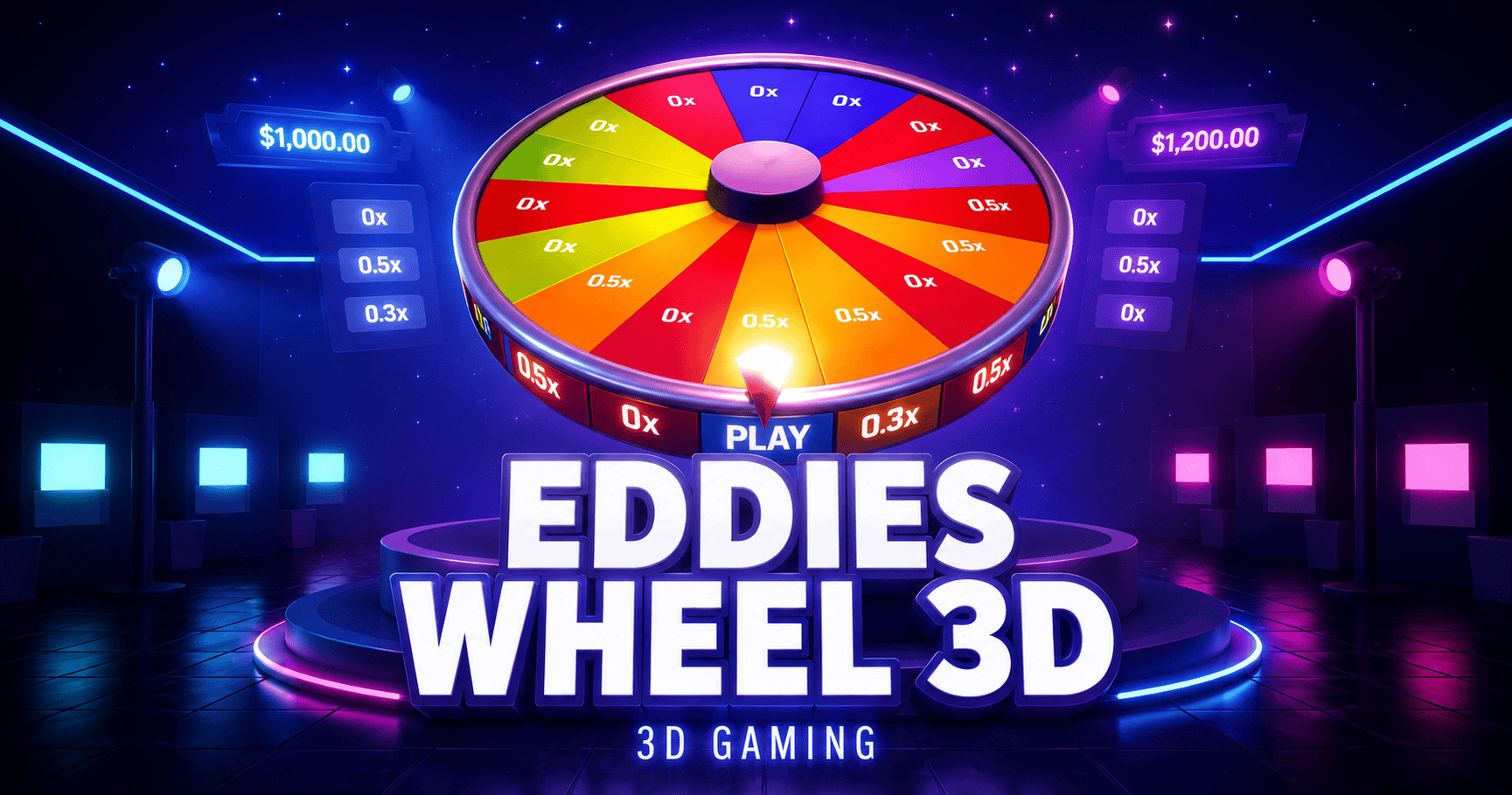 Eddies Wheel 3D Slot Demo by 3d Gaming slot cover image