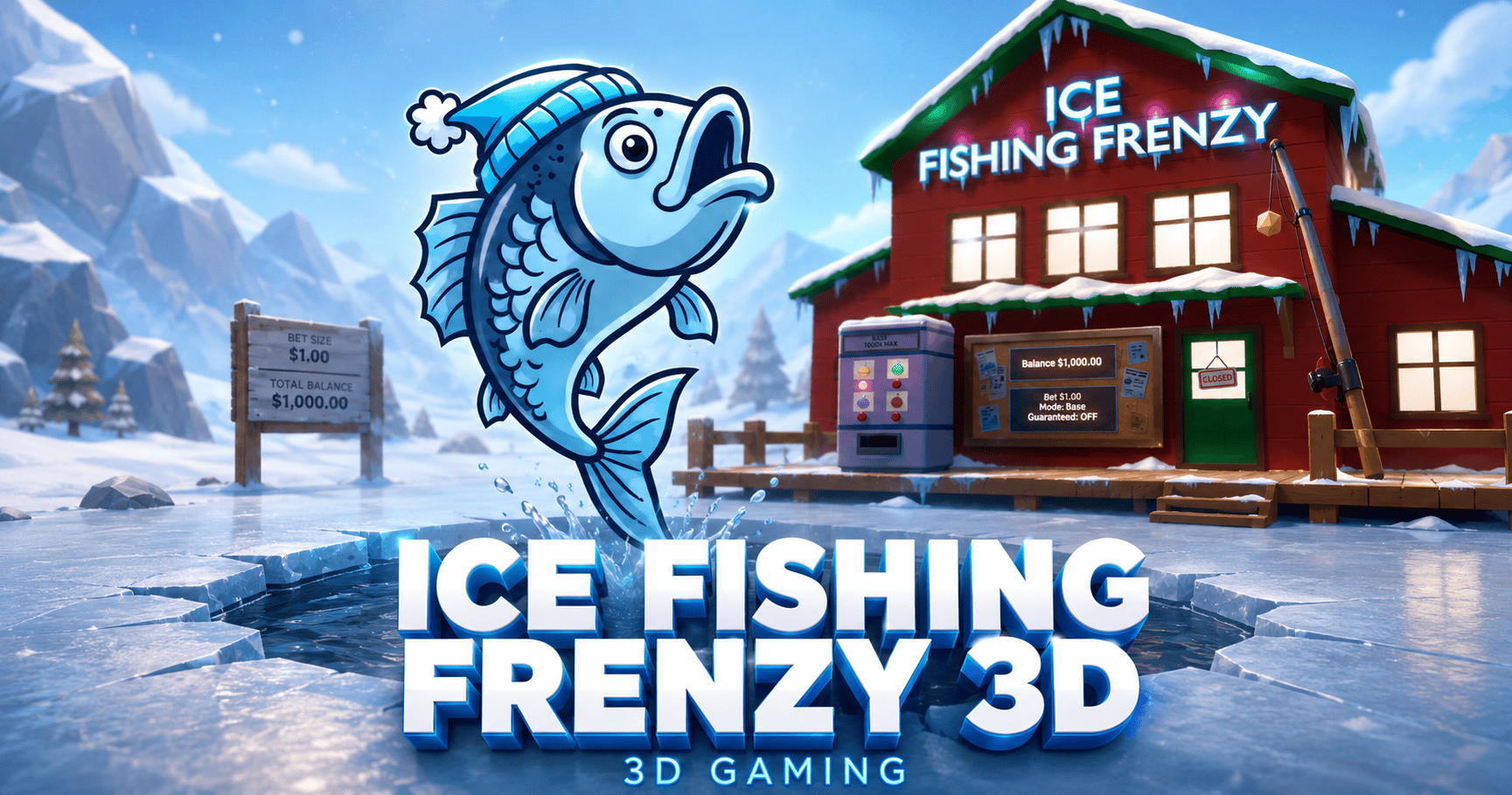 Ice Fishing Frenzy 3D Slot Demo by 3d Gaming slot cover image