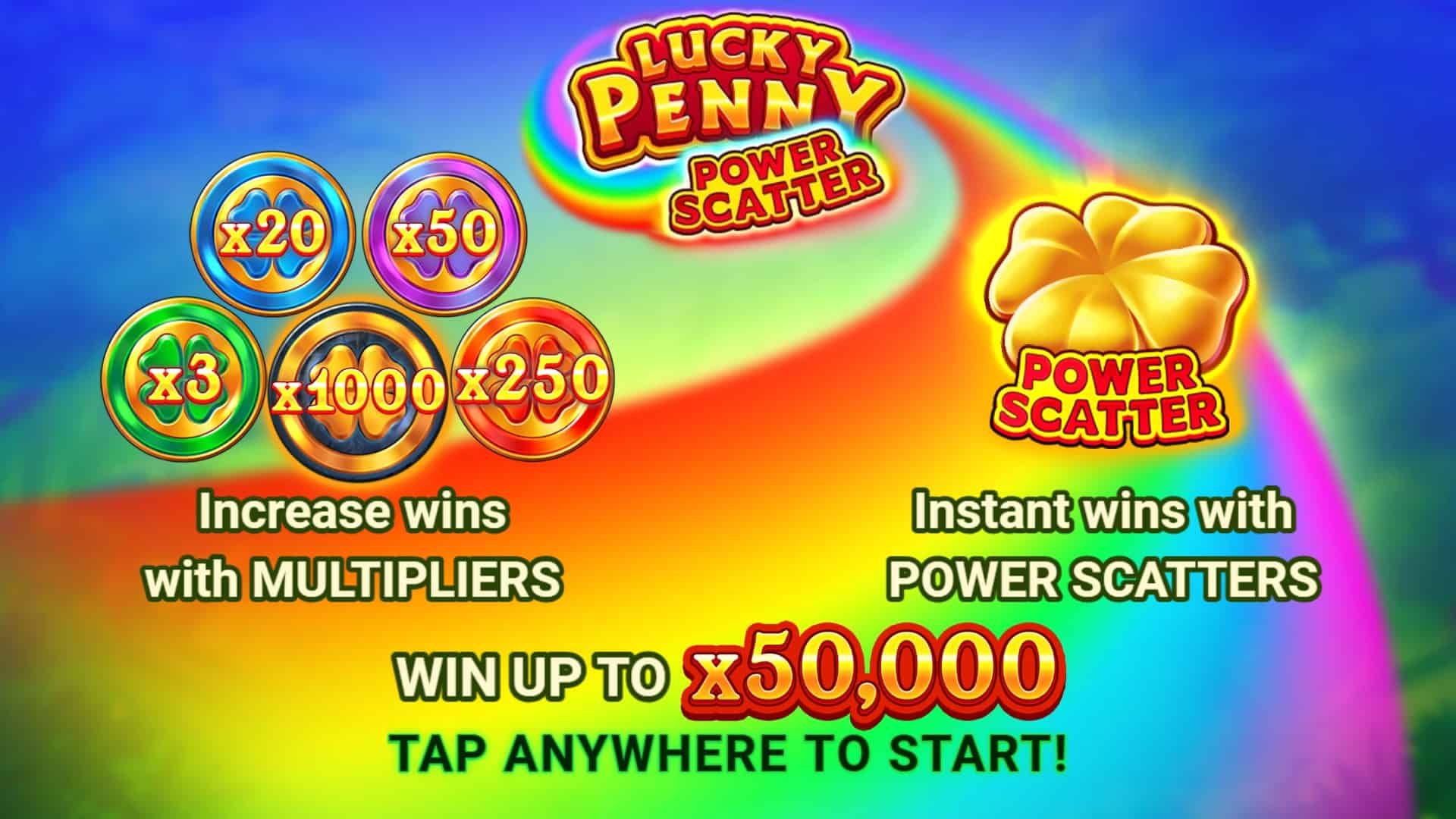 Lucky Penny Power Scatter slot intro screen