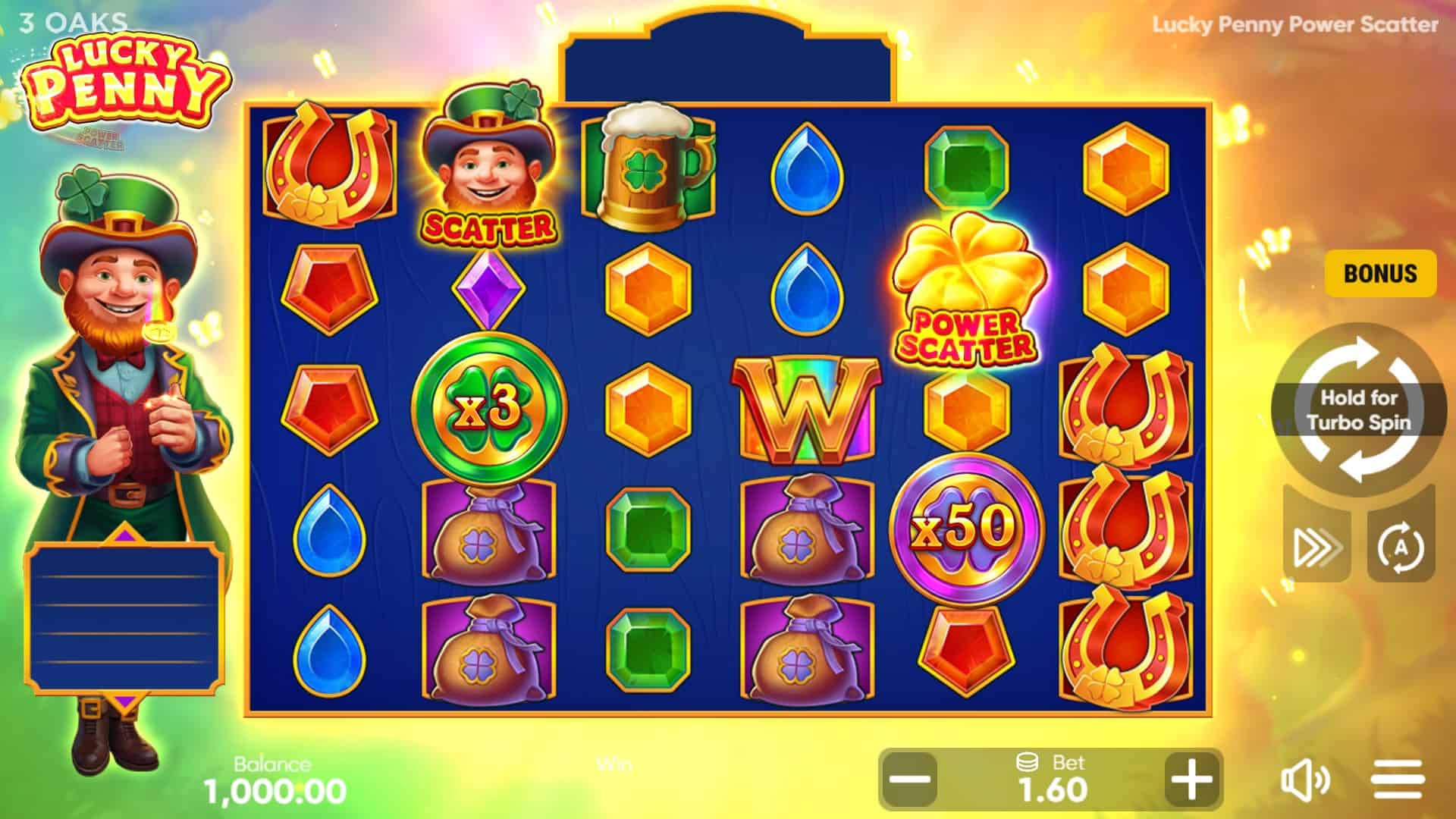 Lucky Penny Power Scatter slot gameplay reels