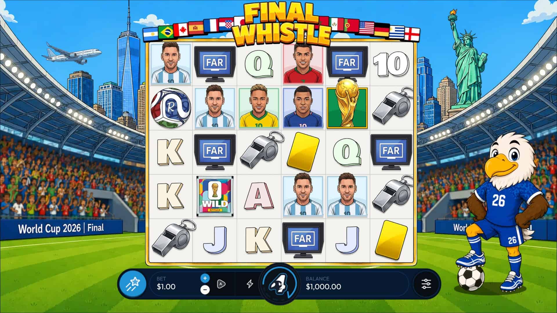 Final Whistle slot gameplay reels