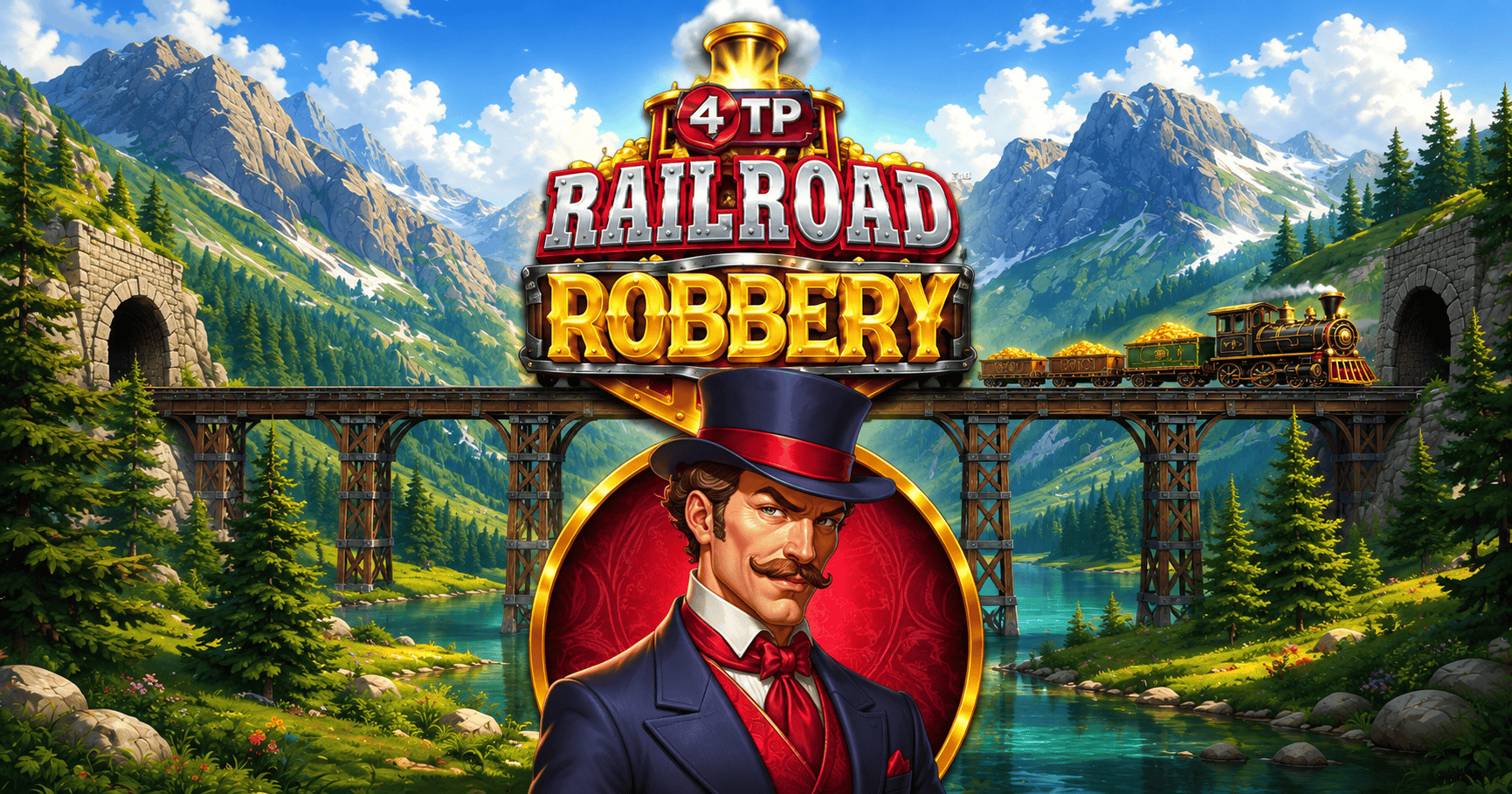 4TP Railroad Robbery Slot Demo by 4ThePlayer slot cover image