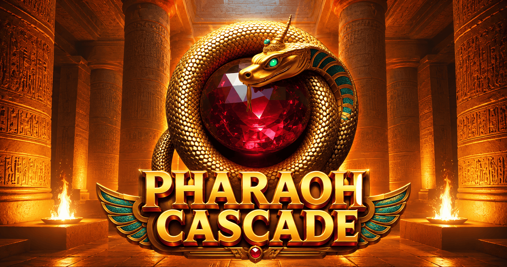 Pharaohs Cascade Slot Demo by 777ddog slot cover image