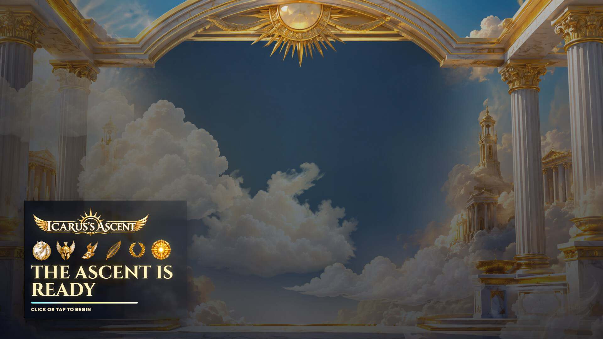 Icarus's Ascent slot intro screen