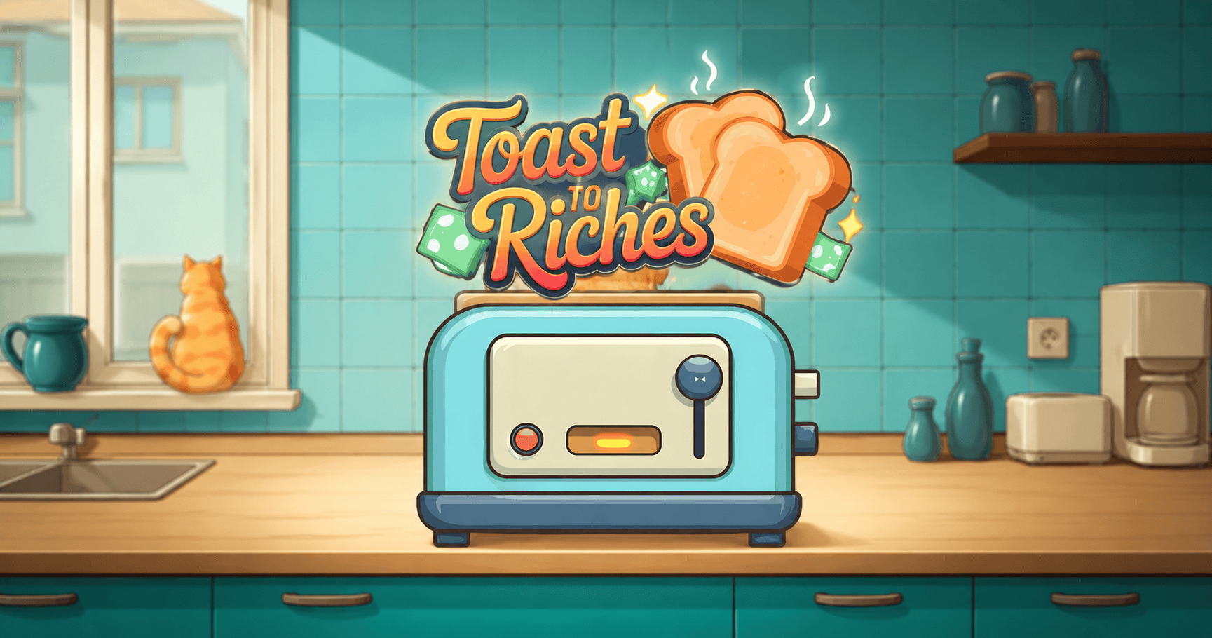 Toast to Riches Slot Demo by AFK Games slot cover image