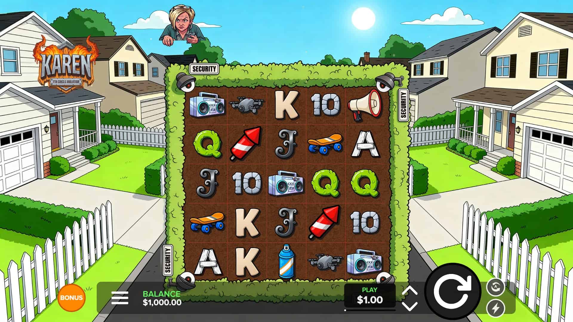Karen slot gameplay reels