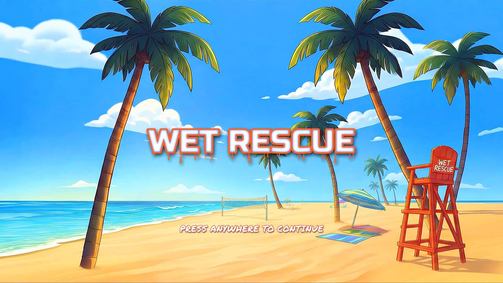 Wet Rescue slot intro screen
