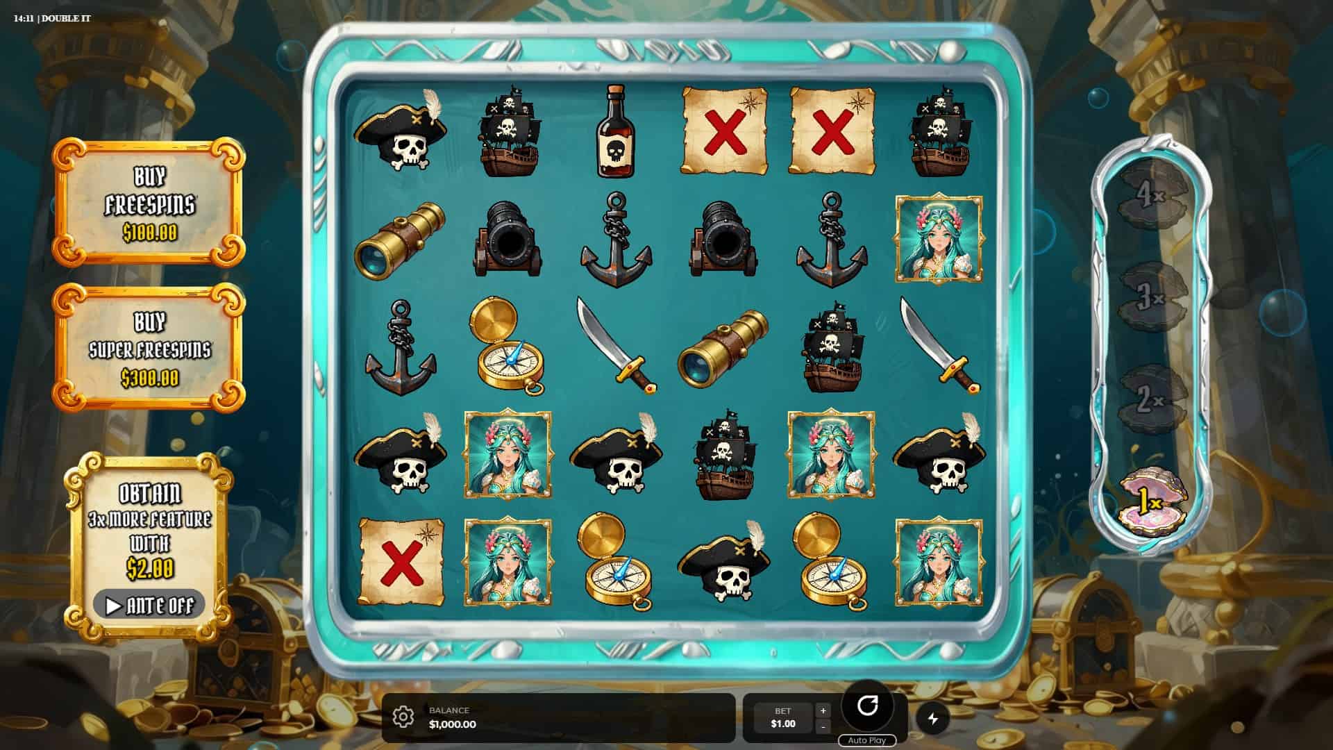 Double It slot gameplay reels