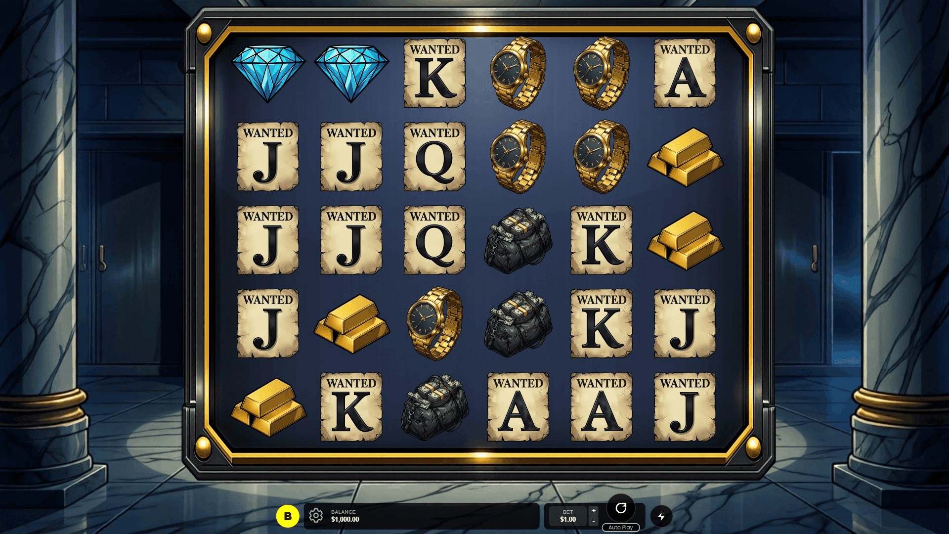 Lock And Loaded slot gameplay reels