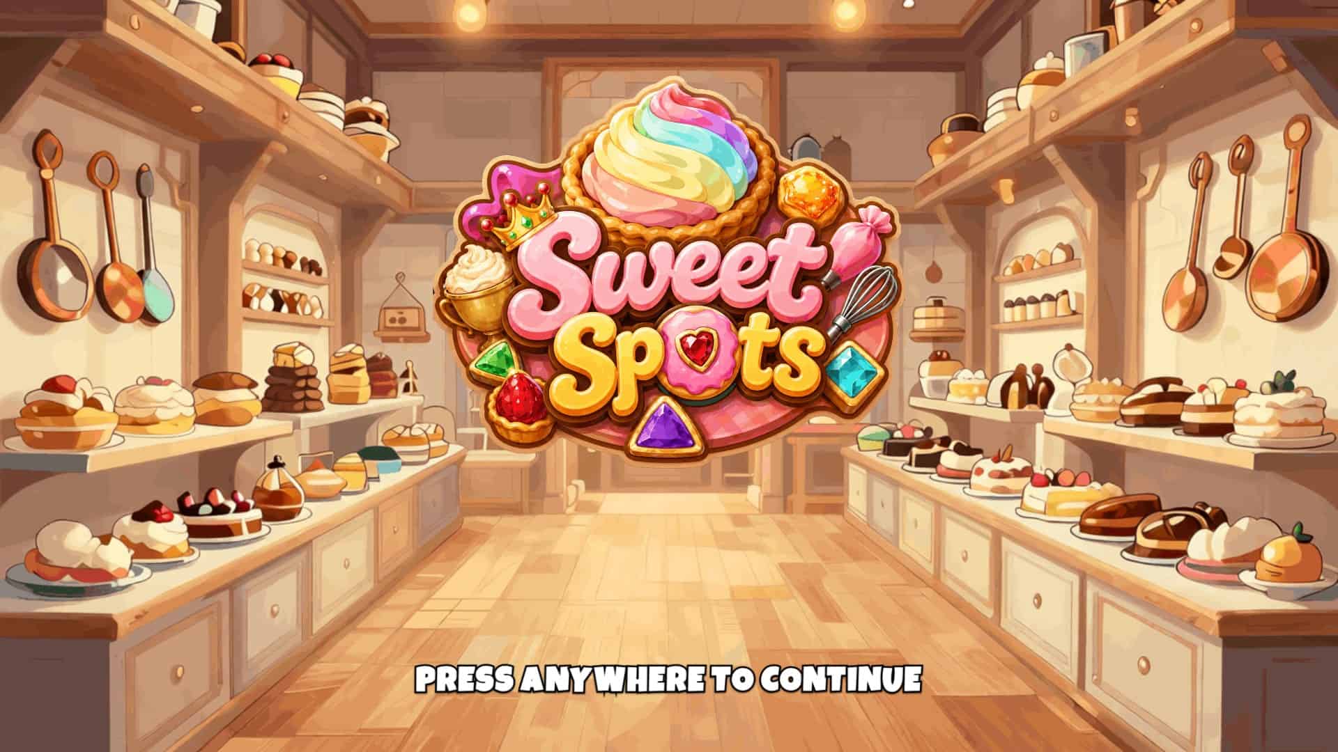 Sweet Spots slot intro screen