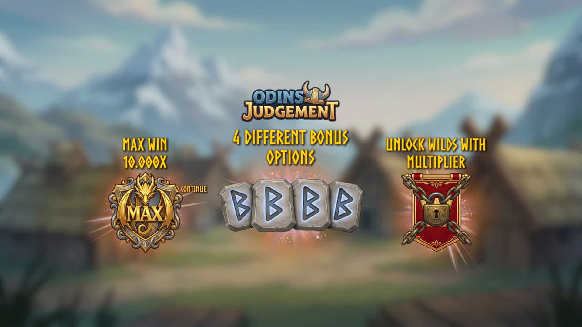 Odins Judgement slot intro screen