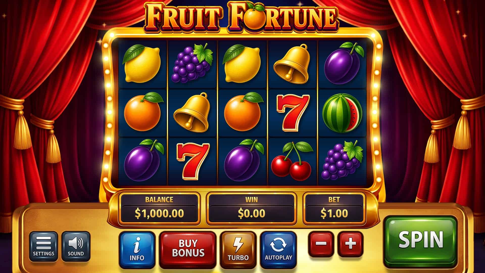 Fruit Fortune slot gameplay reels