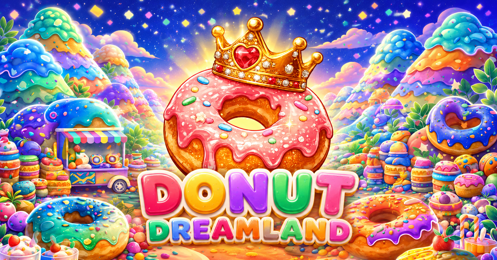 Donut Dreamland Slot Demo by Ava Studio slot cover image