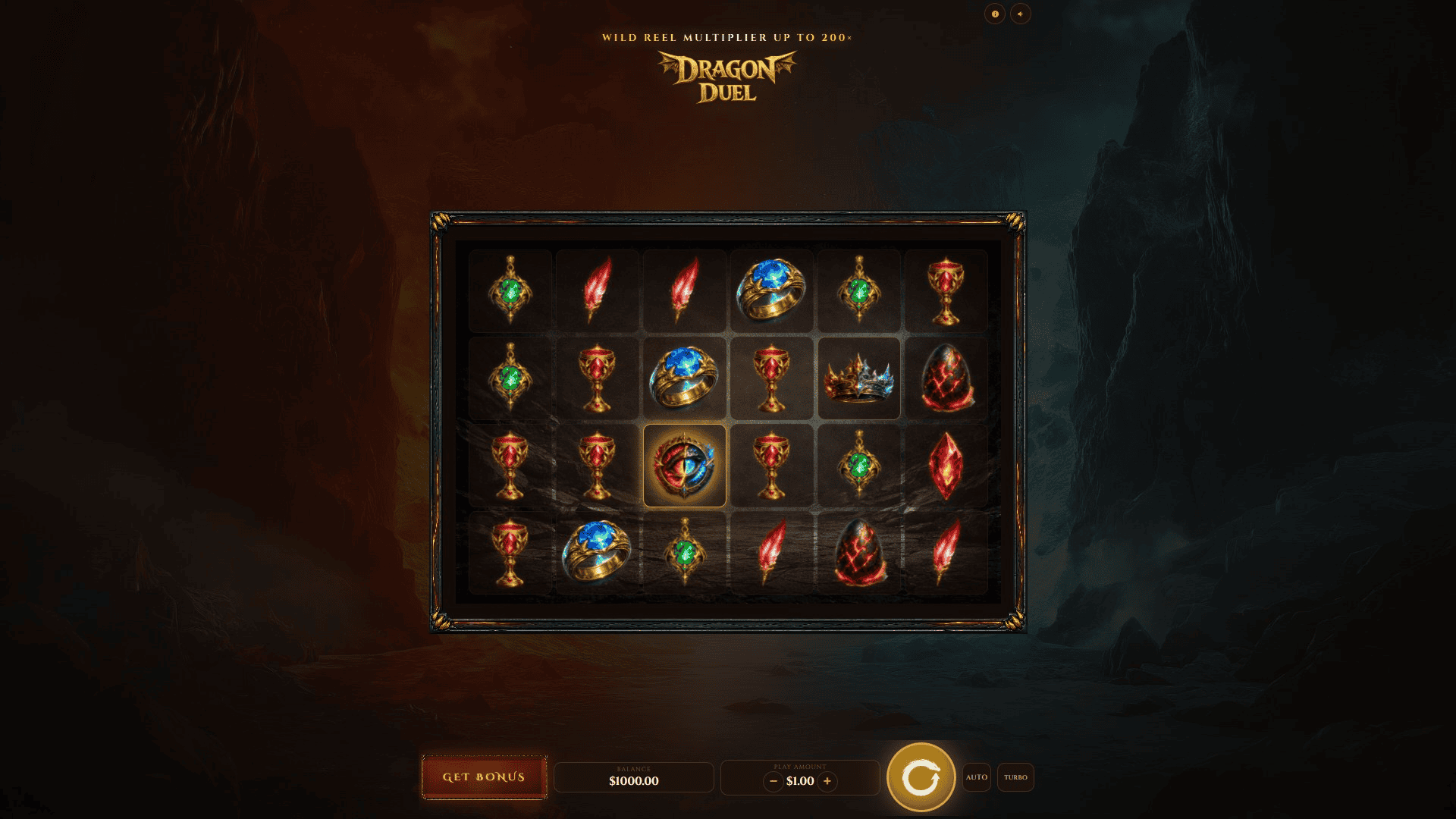 Dragon Duel slot gameplay reels