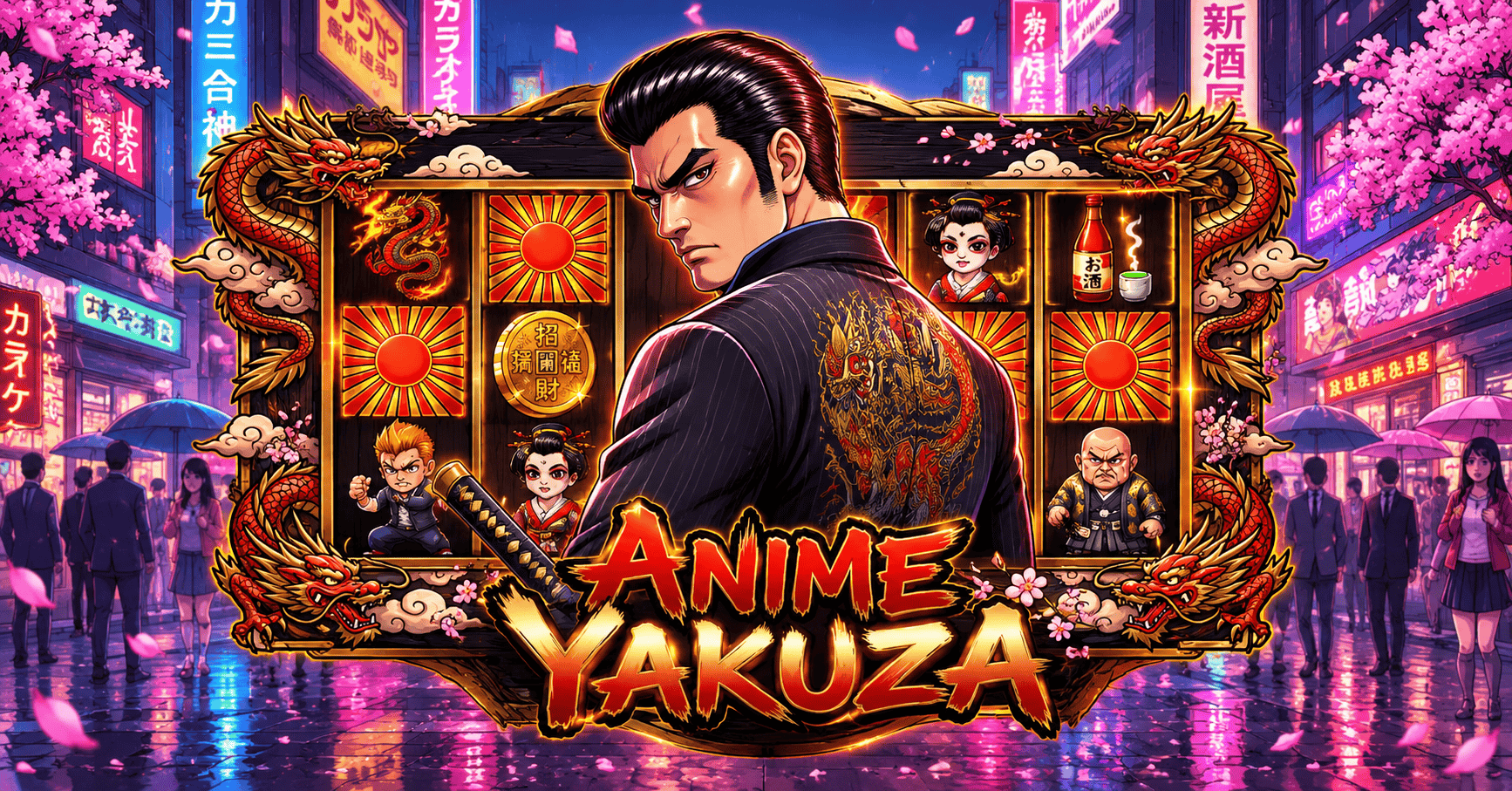 Anime Yakuza Slot Demo by AxisFrame Gaming slot cover image