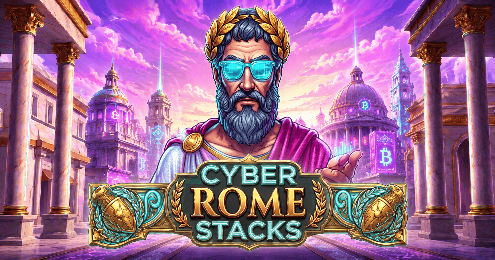 Cyber Rome Stacks Slot Demo by AxisFrame Gaming slot cover image