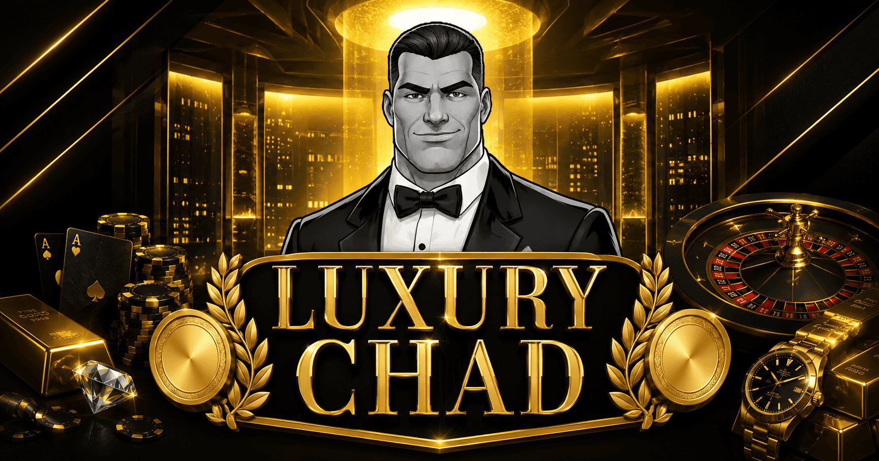 Luxury Chad Slot Demo by Axisframe Gaming slot cover image
