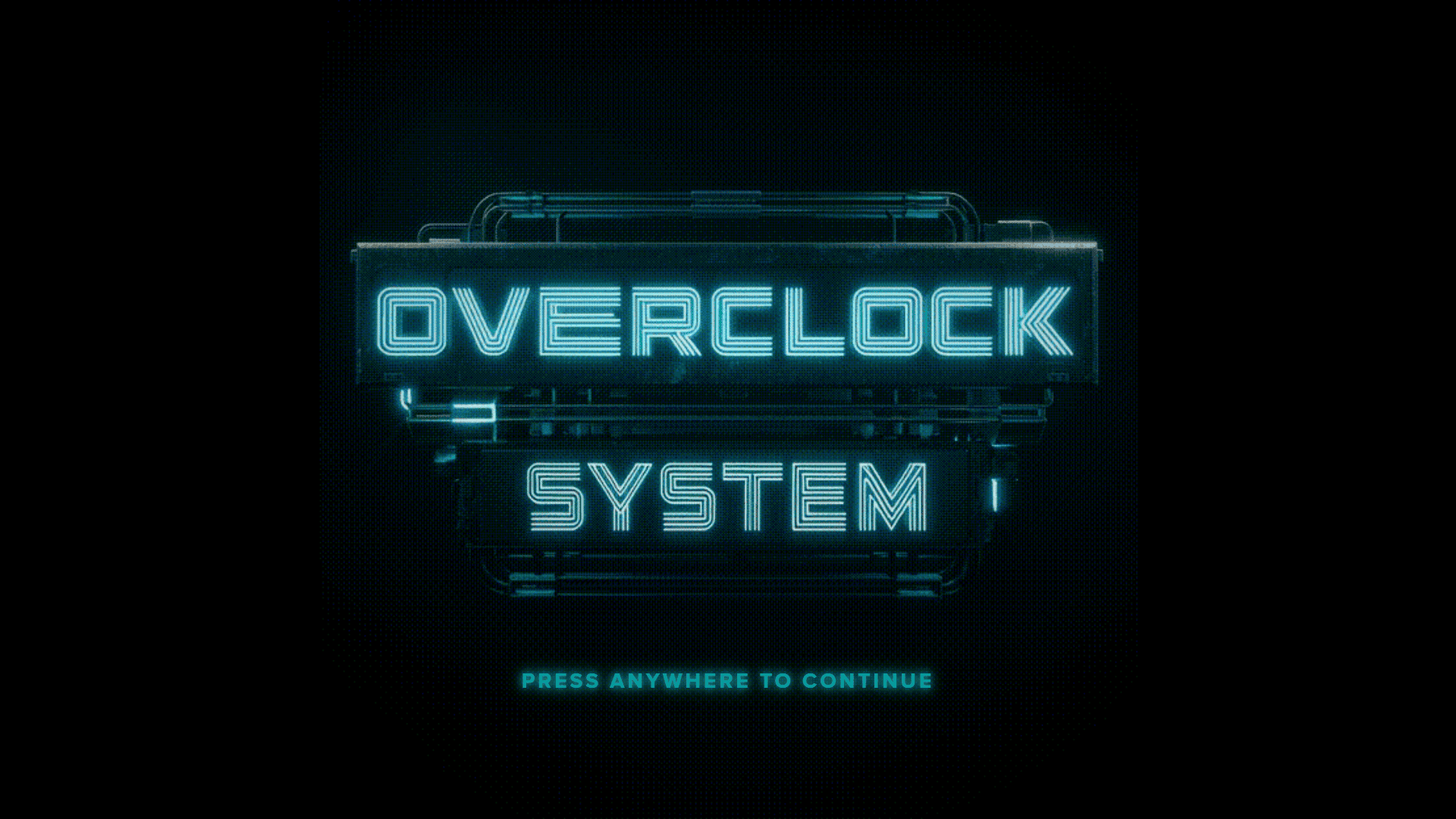 Overclock System slot intro screen