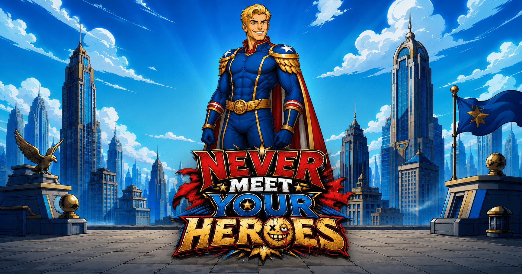 Never meet your heroes Slot Demo by Bad Habit slot cover image